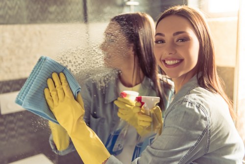 Routine communal area cleaning for a shared property in Shepherds Bush