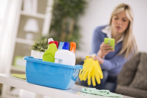 Local carpet cleaning service preparing a Shepherds Bush property